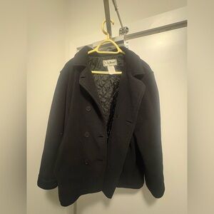 L.L. Bean Women's Black Peacoat